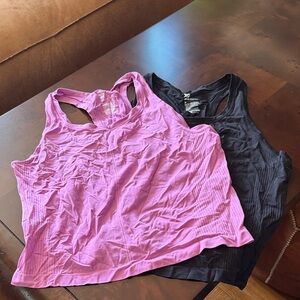 Two All in Motion Cropped Workout Tank tops